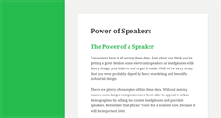 Desktop Screenshot of primetimespeakers.com